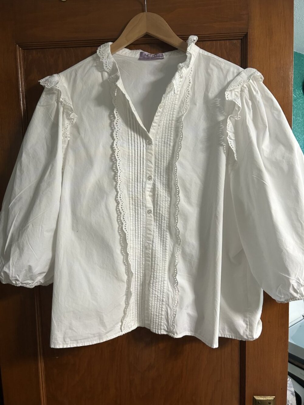 Ruffle Peasant Top